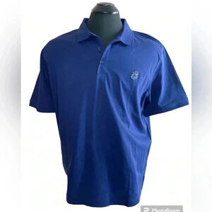 Robert Graham navy classic fit  polo shirt sz 2XL